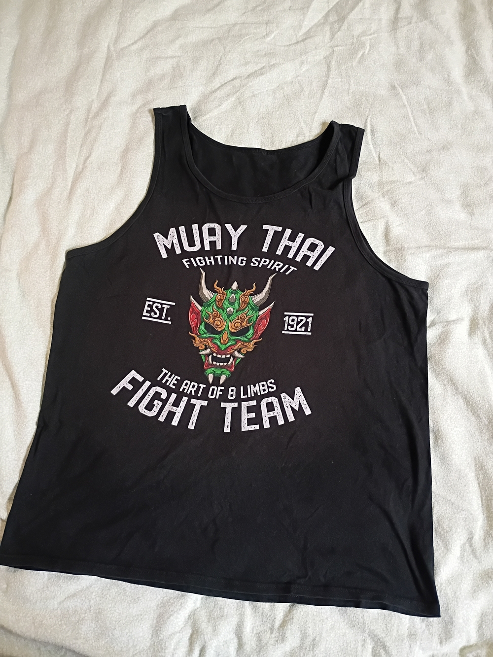 Muay Thai Fight Team Black Tank Top